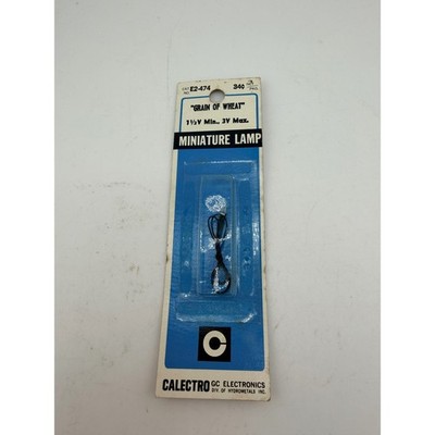 Vintage Calectro E2-474 Grain of Wheat Miniature Lamp 1.5V-3V GC Electronics NOS