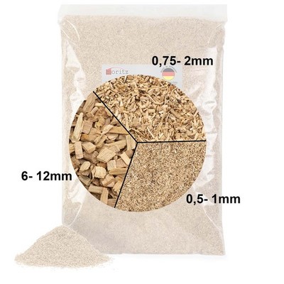 Räucherspäne Räuchermehl Smoking Buche Räucherchips 850g 25kg Profi Qualität
