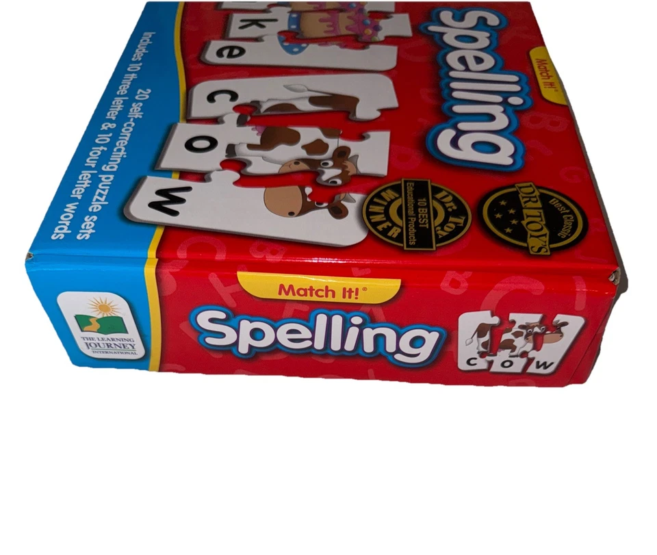SPELLING PUZZLE Dr. Toys MATCH IT - 20 Self correcting puzzle sets NEW - Image 2 of 4
