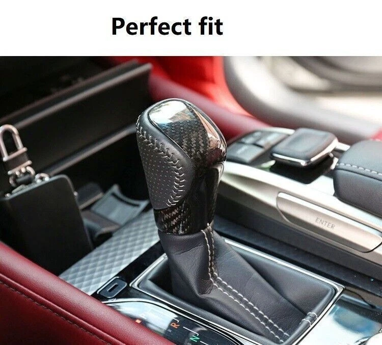 Tampa do botão de câmbio de marchas de fibra de carbono para Lexus IS200 IS300 IS350 13~20 GS - Imagem 2 de 4