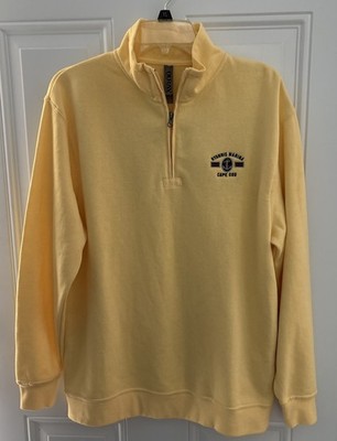 OURAY Quarter Zip Sweatshirt Yellow Size S Hyannis Marina Cape Cod, MA** NEW**