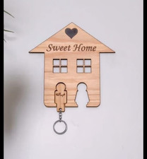 Custom Family Key Holder with Names Personalized Wooden Home Decor