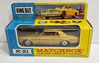 Matchbox K-21 King Size Mercury Cougar 1968 MIB New Vintage