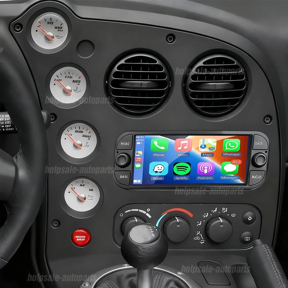 For 2004-2010 Dodge Viper 6.86" Car Stereo Carplay Android 13 Radio GPS Player - Image 2 of 4