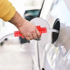 2PCS Liquid/Fuel Transfer Siphon Pump Large Squeezing Syphon For Fish/Gas Tank 