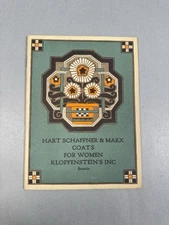 1925 Style Book Catalog Hart Schaffner & Marx Taylored Clothing