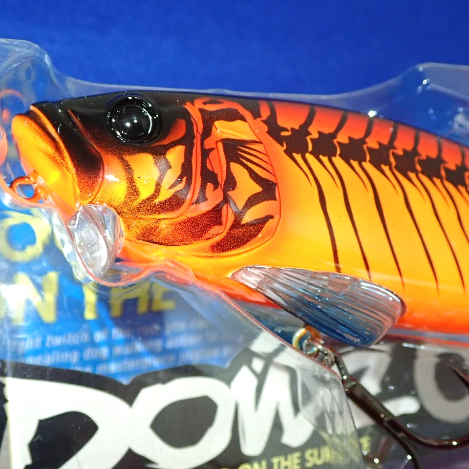 Jackall большая плавательная приманка Dowz One 220F 4 унции X 2 верхняя вода баррамунди бас пергамент - Изображение 4 из 4