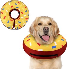 Inflatable Dog Cone Collar Alternative After Surgery, Doggie Neck Donut Collar