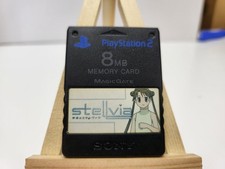Sony PlayStation 2 Memory Card PS2 Genuine Official Oem Stellvia Sticker Jpn Rgn