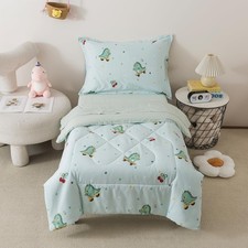 5 Pieces Twin Size Comforter Set Bed-in-a-Bag For baby  ,Soft Comforter Prin...