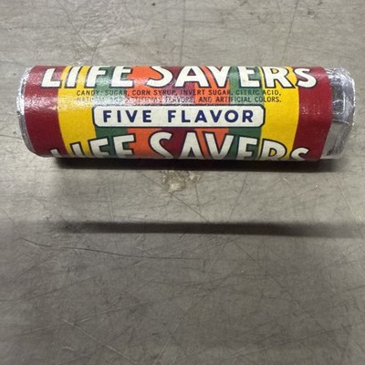 Vintage 1950 s FIVE FLAVOR LIFE SAVERS CANDY ROLL Sealed New Old Stock 50 s