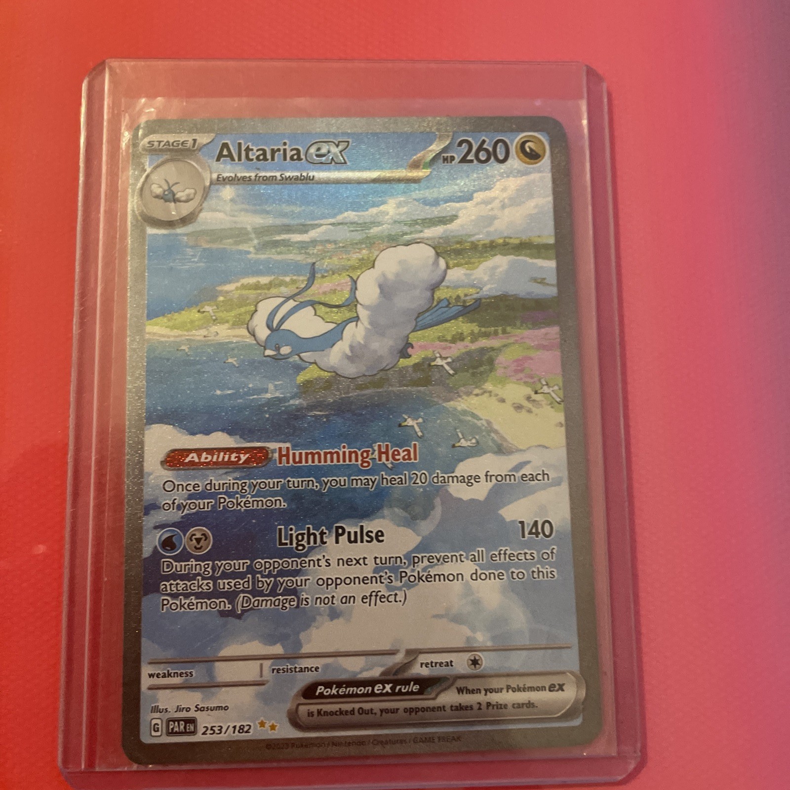 Altaria ex 253/182 Paradox Rift Full Art SIR Rare Holo Pokemon Card NM