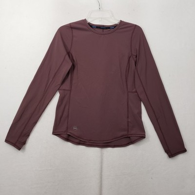 Janji Mercury Knit Long Sleeve Running Shirt Women's Small Mauve