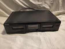 Sony TC-WE305 Dual Stereo Cassette Tape Deck   Parts or Repair Only, Needs Belts