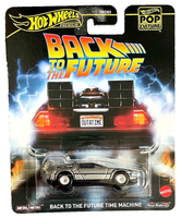 Hot Wheels Dmc Delorean Back To The Future Time Machine 1:64 Modellauto Film Pop