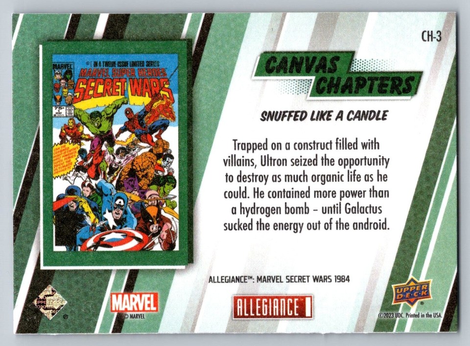 2023 Allegiance Marvel Secret Wars 1984 Canvas Chapters #CH-3 Snuffed ...
