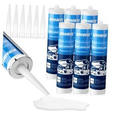 RV Roof Sealant Pack, Self-Leveling Lap Sealant White, RV Caulking Exterior 6