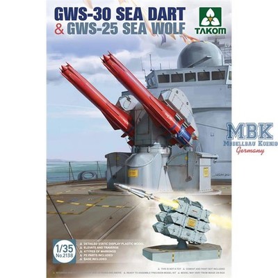TAKOM MODEL TAK2138 GWS-30 ''Sea Dart'' & GWS-25 ''Sea Wolf''