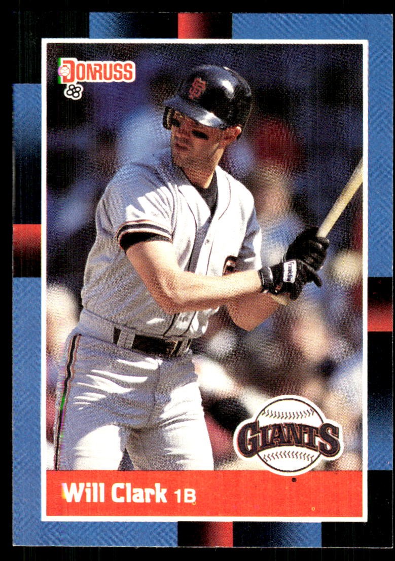 Will Clark 1988 Donruss #204 Giants FREE SHIPPING StackedPacks