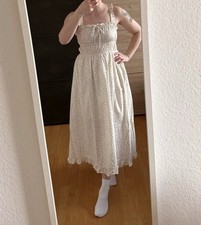 Neuflora Windsor Dress Cream Floral M Kleid Rüschen Cottagecore Sommerkleid