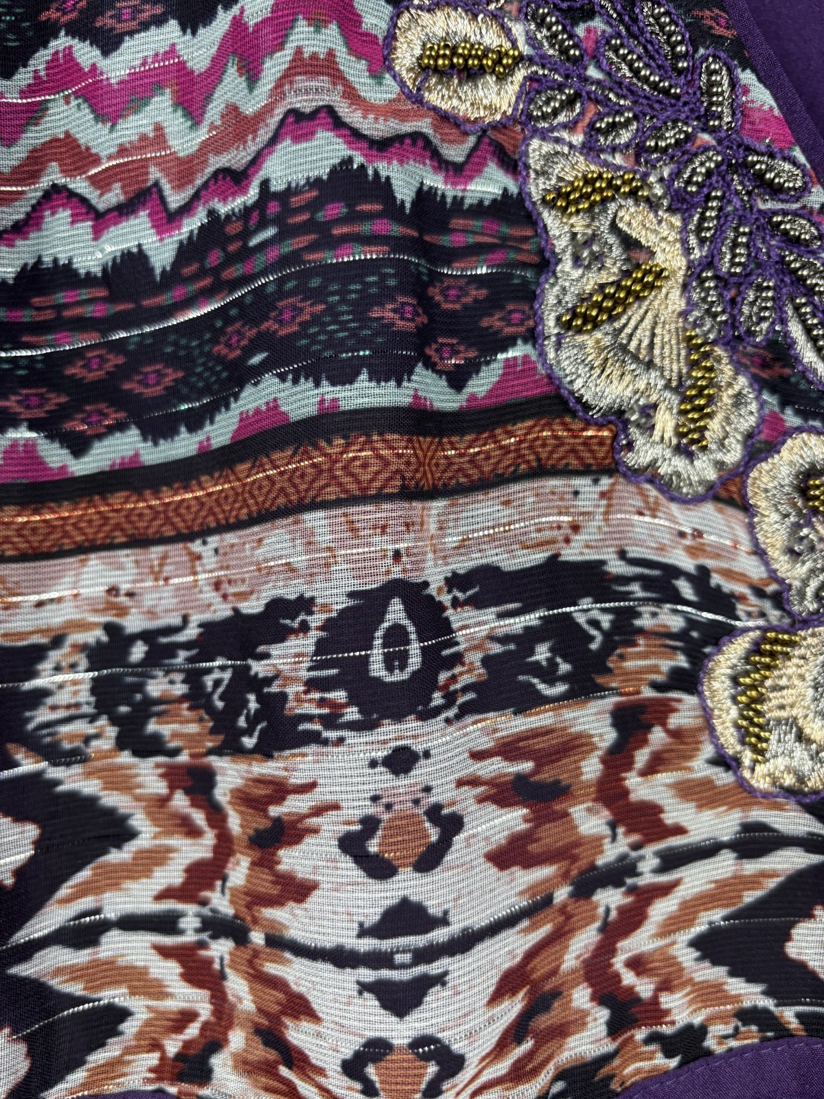 Soft Surroundings Patchwork Tunic Boho Mixed Medi… - image 9