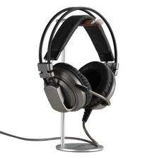 Brown Universal Slim Aluminum Alloy Headphone Stand, Anti-Slip Hanger, Holder
