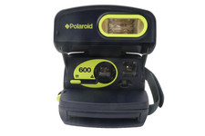 Retro Polaroid 600 Instant Film Camera Blue Green Untested Vintage Parts