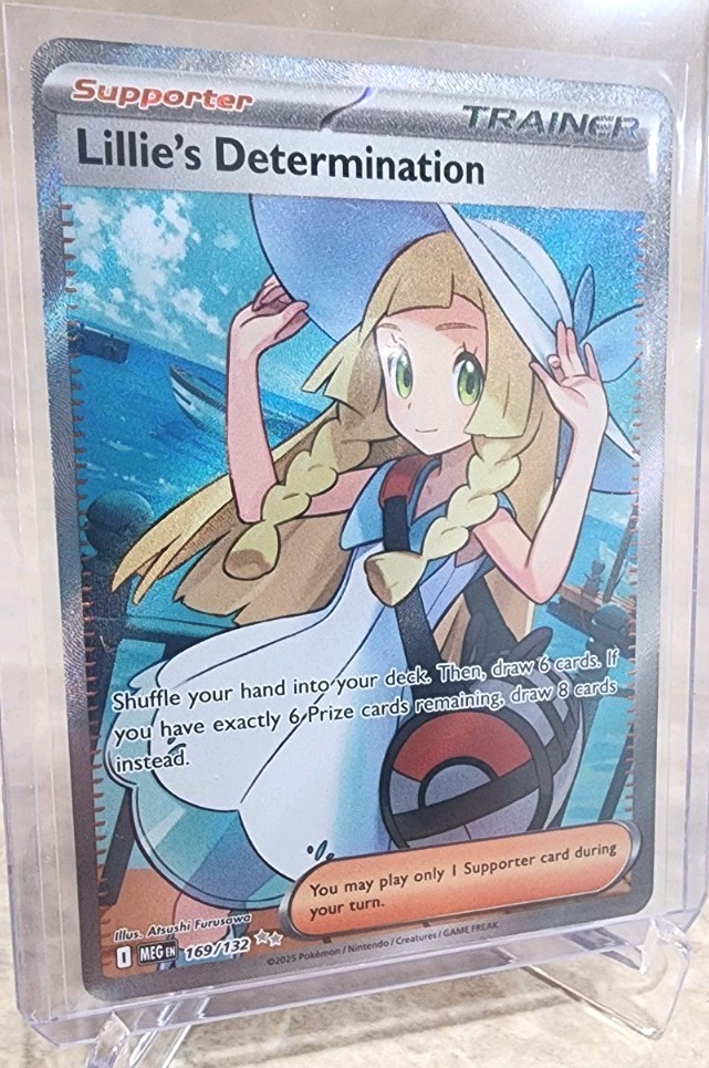 🔥Lillie's Determination SR 169/132 Mega Evolution Pokemon TCG Full Art 📦📪🔥