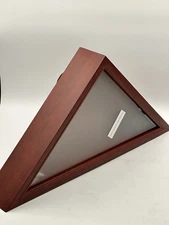 Triangle Display Case Flag Shadow Box Plexiglass Face New In Shipping Box