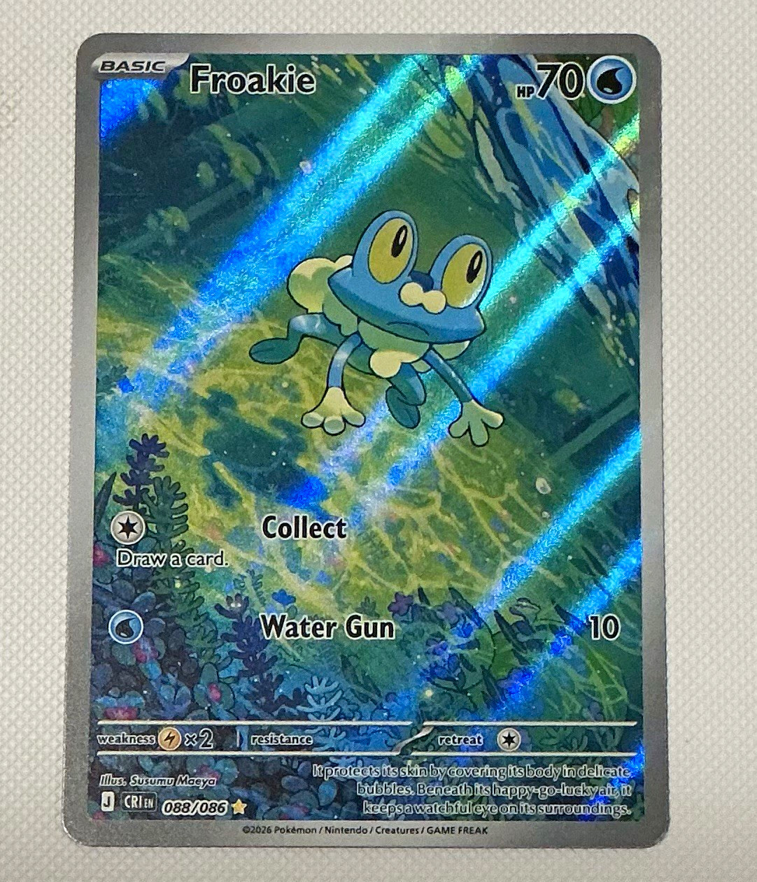 Pokemon TCG Froakie 088/086 Chaos Rising Illustration Rare NM