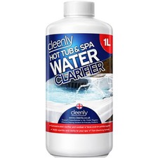Cleenly Hot Tub & Spa Water Clarifier Clears Cloudy, Dull Looking Water 1L
