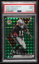 2020 Panini Mosaic Rookies Green Prizm Henry Ruggs III #205 PSA 9 MINT 8d2