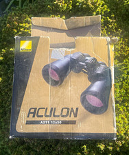 Nikon Aculon A211 12x50 Full-Size Porro Prism Multi-Coated Binoculars Black