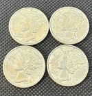 Lot of (4) 1941-S Mercury Silver Dimes, Uncirculated