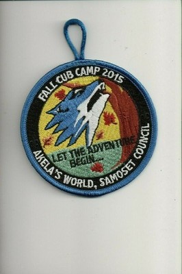 2015 Samoset Council Akela's World Fall Cub Camp patch