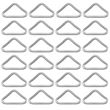 40 PCS Stainless Steel Triangle Buckle Rings For Trampoline Mat Craft Part