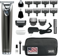 WAHL USA Stainless Steel Lithium Ion 2.0 Slate Beard Trimmer for Men