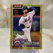 2026 Topps Series 1 David Peterson #361/399 Yellow Rainbow Foil #215 Mets