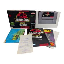 Jurassic Park Part 2 (Super Nintendo SNES) Complete CIB Tested W/Poster & Manual