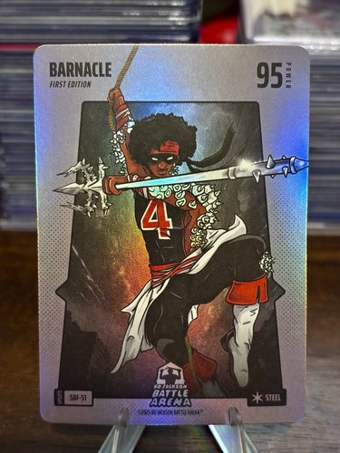 Bo Jackson Battle Arena Alpha Update - BARNACLE - Steel Silver Battlefoil SBF-51