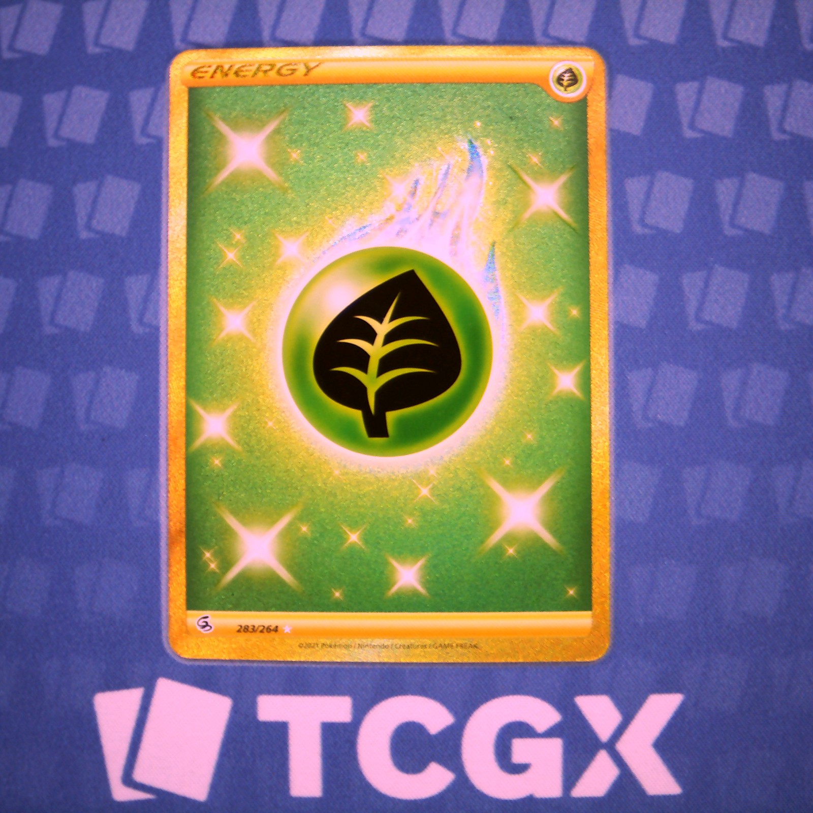 Pokemon - Grass Energy (Secret) - 283/264 - SWSH08: Fusion Strike - Holo NM