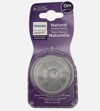 Philips Avent 2pk Natural Response Baby Bottle Nipple - Newborn Flow 1 - 3 pack
