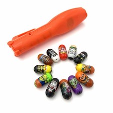 Mighty Beanz Halloween Frankenstein Pumpkin Witch Vampire Scarecrow Flip Track