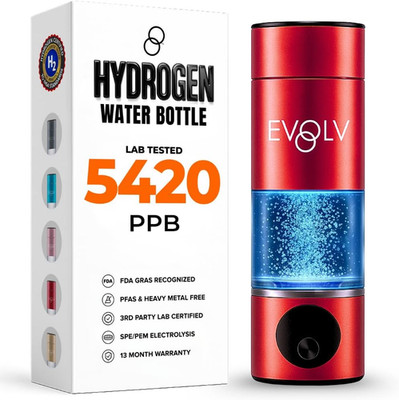 Hydrogen Water Bottle Generator   SPE & PEM Water Ionizer 5.4PPM, Highest H2 Con