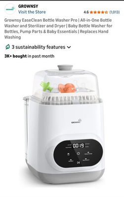 #ad #ad Grownsy EaseClean Bottle Washer Pro All in One Bottle WasherSterilizer amp; Dryer $169.00