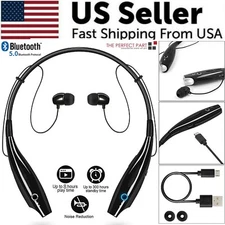 Bluetooth Neckband Wireless Headphones Mic Headset Stereo Earbuds Earphone