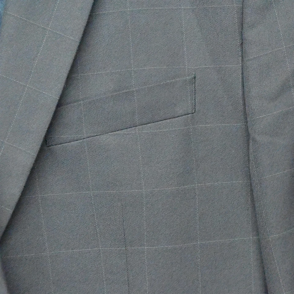 Casaco esportivo Banana Repbulic 42L azul marinho janela sob medida 2Btn terno jaqueta - Imagem 4 de 4