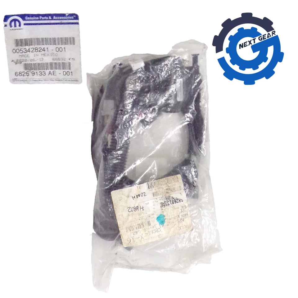 全新原始设备制造商 Mopar 左前门线束 2016 - 2018 吉普切诺基 68269133AE — 第 2/2 张图片