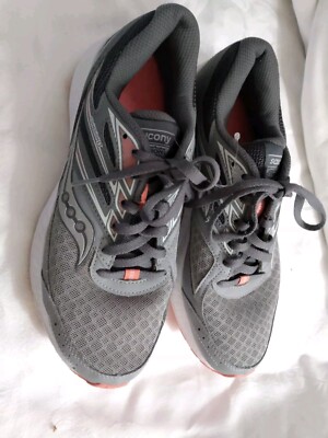 Saucony Cohesion 13 Running Shoes Alloy/Coral/Sky  Women's Size 9 EUC
