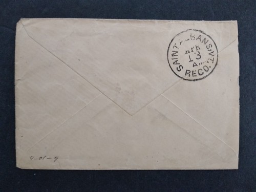 New York: Moira 1884 Cover, Franklin County Cancel + Fancy Maltese Cross - Picture 3 of 3